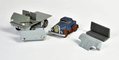 Arnold prototypes, 2 vehicles: Büssing as tractor unit as colour study, cw, 10 cm, later produced in