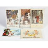 5 postcards with Christmas pictures, mostly Germany pw, C 1-2