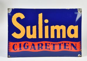 Sulima Cigaretten, Emailleschild