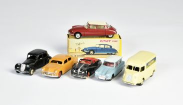 Dinky Toys, 6 cars, France, 1:43 cm, diecast, paint d., C 2/3