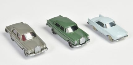 Wiking, 3x car, Mercedes 220 S, 280 S, 1:87, very good