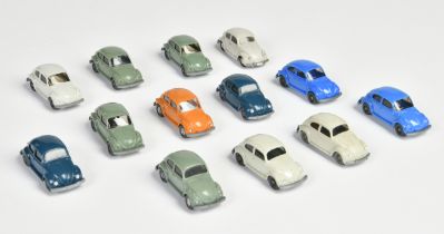 Wiking, 13x VW Beetle, 1:87, very good