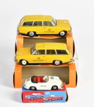 Huki, 3 cars, W.-Germany, tin, box, paint. due to traces of storage, C 2