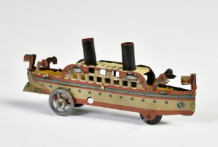 Distler, Penny Toy ship, Germany pw, 12 cm, tin, min. paint d., C 1-2