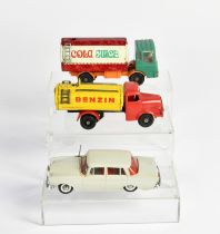 Gama, Mercedes + 2x GDR truck, tin, paint d., C 2-3