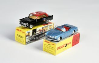 Dinky Toys, Peugeot 404 convertible, 404 Taxi, France, 1:43 cm, diecast, box C 1-/2+, C 1/1-