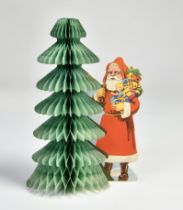 Aufstellbarer Nikolaus mit Weihnachtsbaum