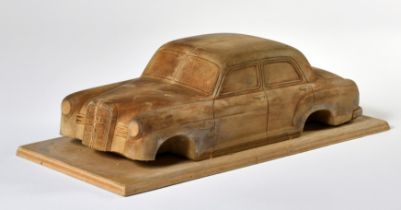 Arnold prototype, wooden model of Mercedes 180 / 190 Ponton from 50s, 29 cm, has not been produced