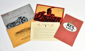 3 Motorrad Kataloge, Indian u.a.