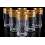 St. Louis Thistle Gold 6 Bechergläser, highball glasses,