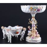 PMP Plaue Apfelbaum Tafelaufsatz und Puttenschale, appletree centerpiece and cherub bowl,