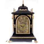 Riesige Stockuhr H 72 cm, England 19. Jahrhundert, bracket clock,