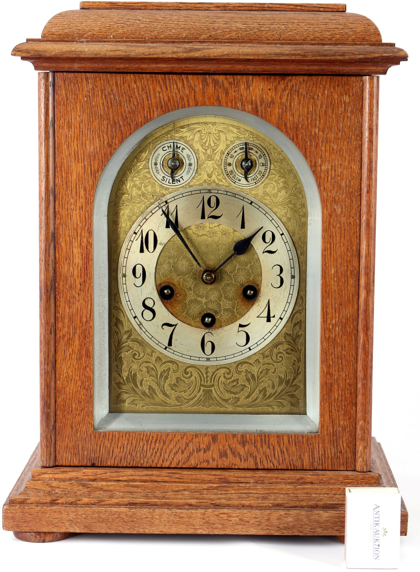 Westminster bracket clock ca. 1900, Junghans, Tischuhr um 1900, Stockuhr,