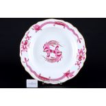 Meissen Hofdrache Purpur riesige Schale 1.Wahl, Knaufmarke, huge bowl 1st choice,