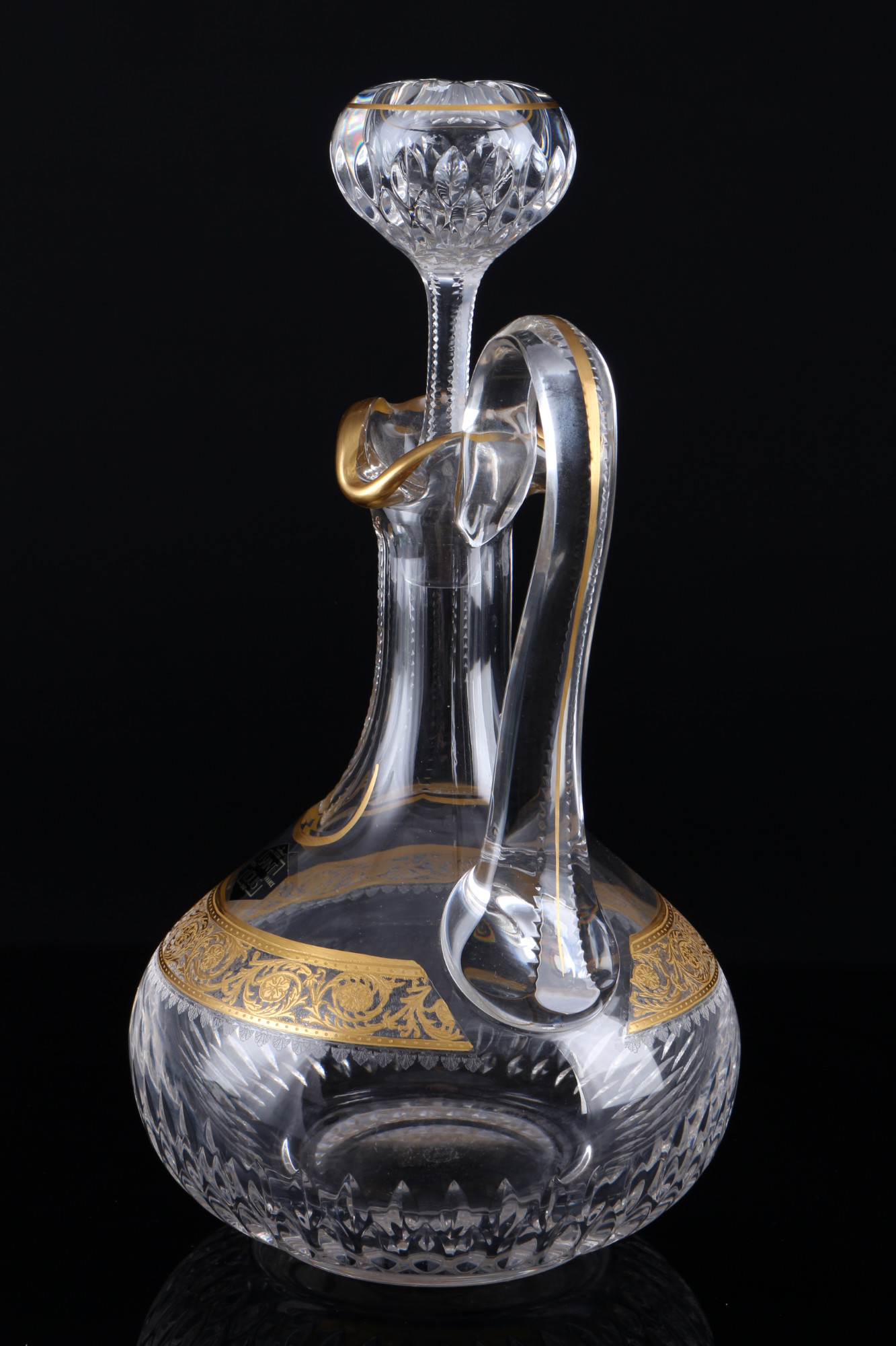 St. Louis Thistle Gold large wine decanter, großer Weindekanter, - Image 2 of 4