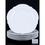 Meissen Großer Ausschnitt Relief 6 Platzteller 1.Wahl, large charger plates 1st choice,