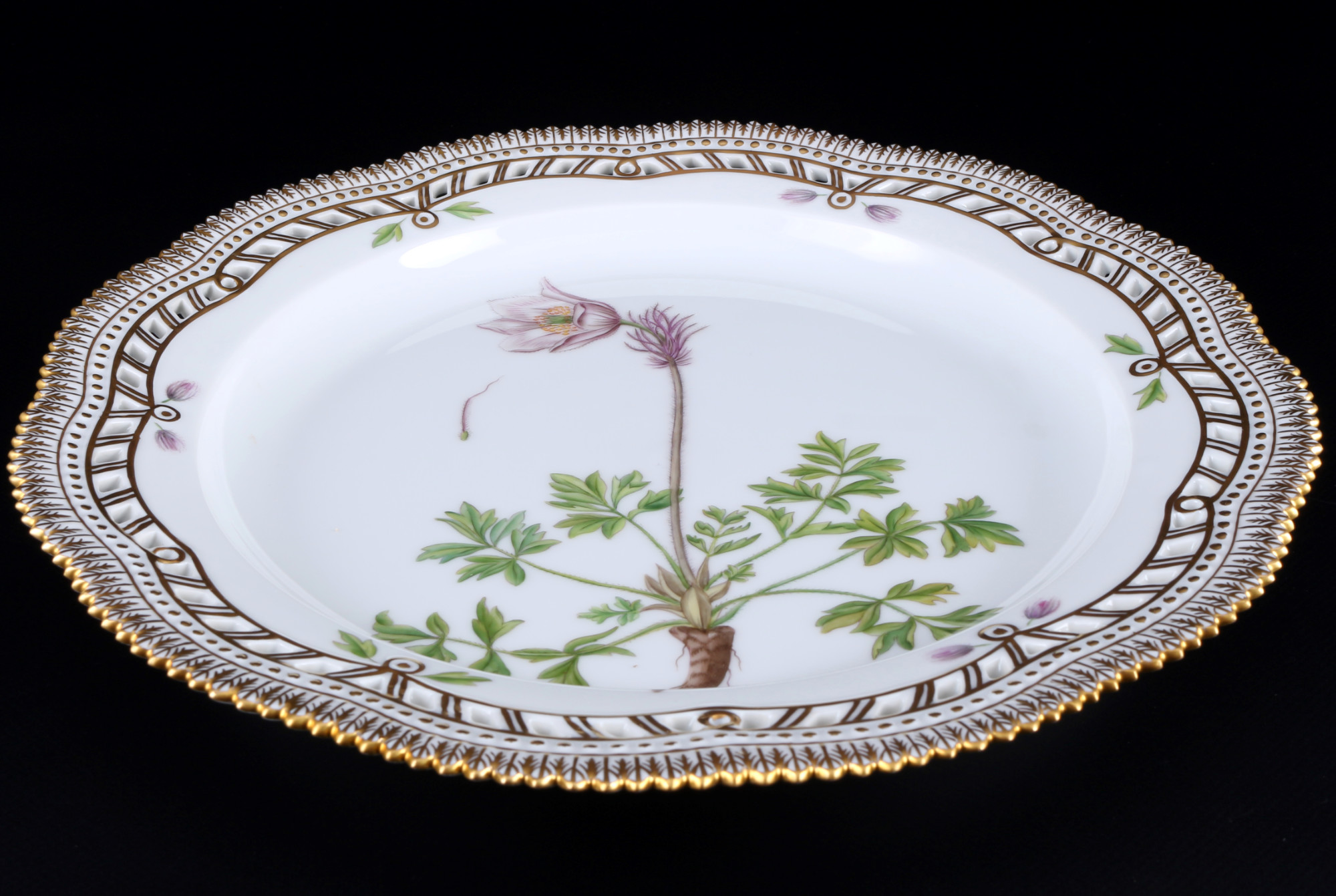 Royal Copenhagen Flora Danica large splendor plate 3527 1st choice, großer Prunkteller, - Image 2 of 3