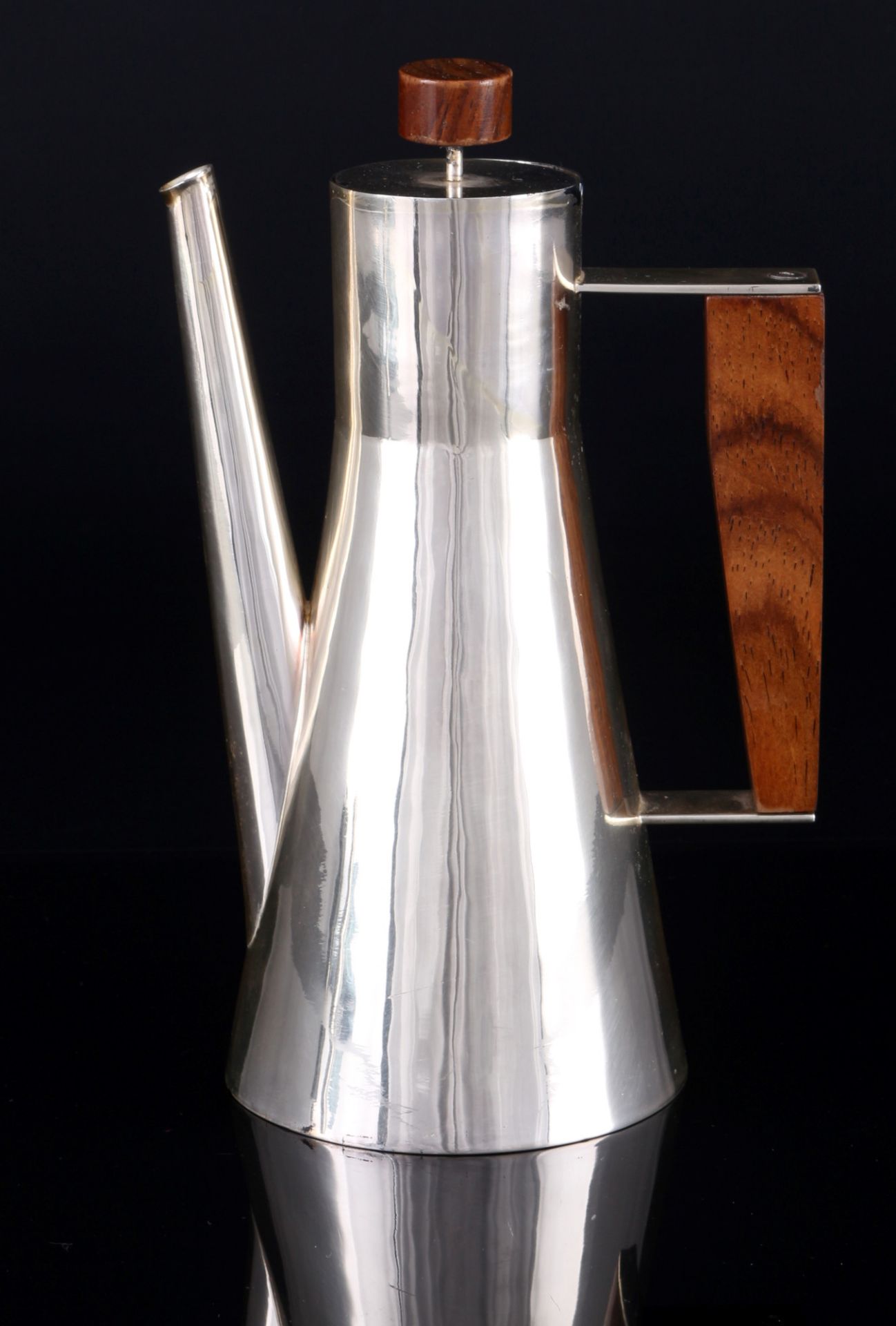 835 silver mocha coffee set, Bauhaus period, Silber Mokka Kaffeekern, - Image 2 of 4