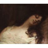 Unbekannter Maler von 1914 verträumte Schönheit, Teilakt, female act