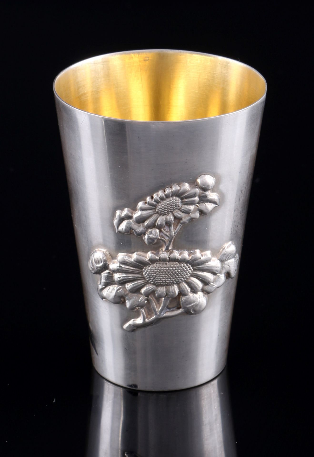 China Silber 2 Becher / Schnapspinnchen, chinese silver cups / beaker for liquor, - Bild 4 aus 7