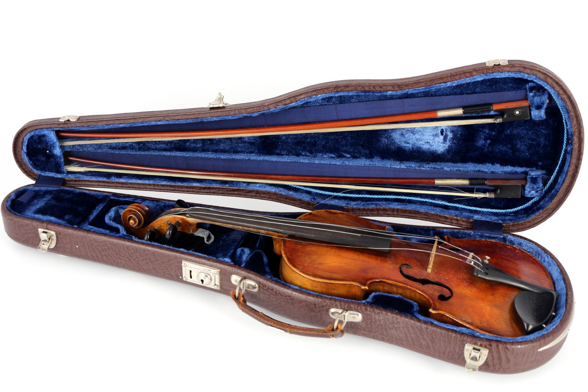 Violine 4/4 mit Koffer und 2 Bögen, violin with case and 2 bows,