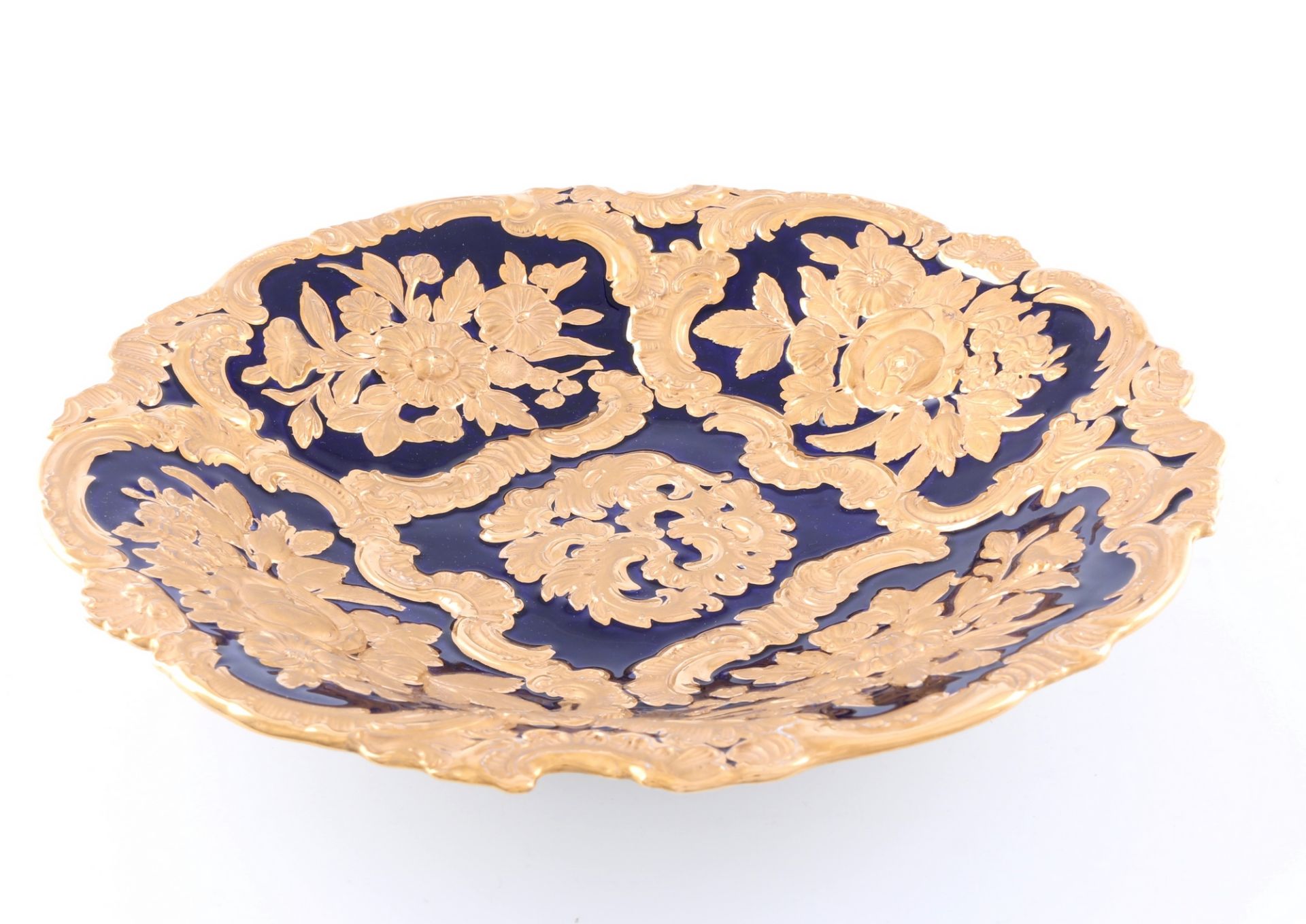 Meissen large splendor bowl,  große Prunkschale kobaltblau, - Image 2 of 3