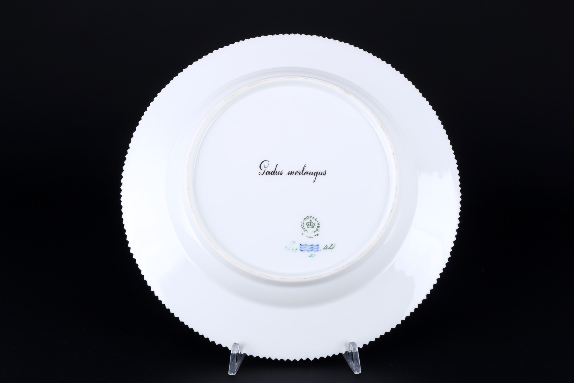 Royal Copenhagen Flora Danica Fish dinner plate 3549 1st choice, Speiseteller, - Image 3 of 3