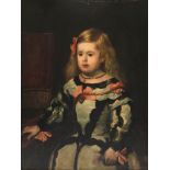 Biedermeier Infantin Margaret Theresa, nach Diego Velasquez (1599-1660), Margaret Theresa of Spain,