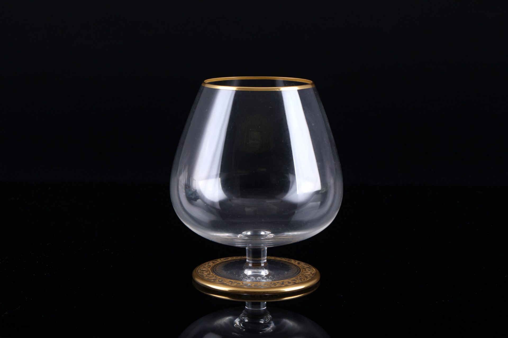 St. Louis Thistle Gold 6 Cognacschwenker, brandy snifter, - Bild 2 aus 3