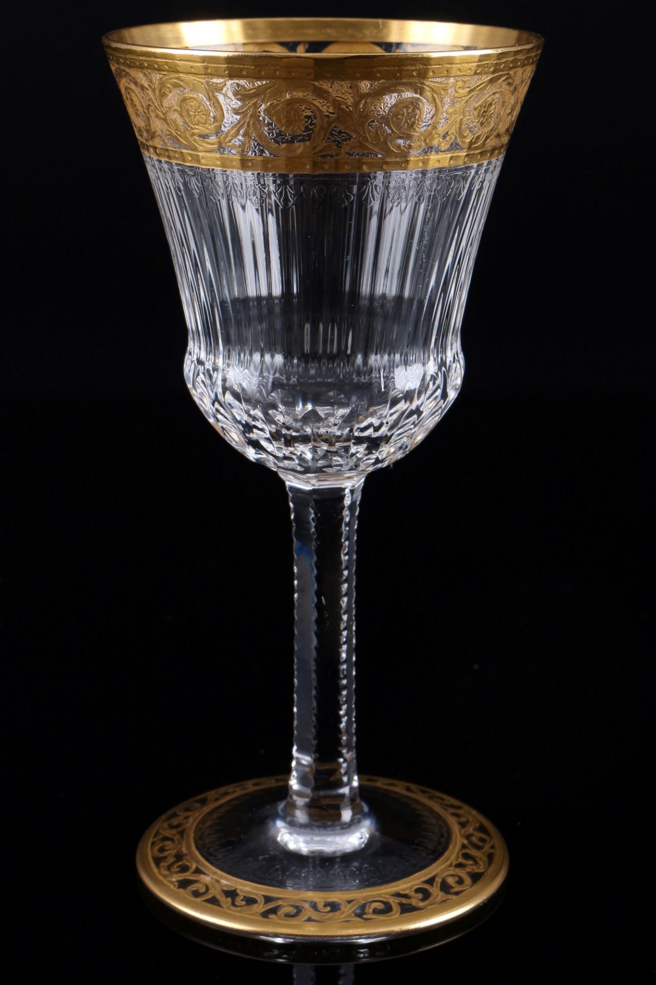 St. Louis Thistle Gold 6 dessert wine glasses, Südweingläser, - Image 2 of 3