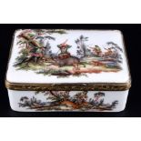 Wiener Tabatiere mit Wildjagd Szenerien, Vienna lidded box hunting sceneries,