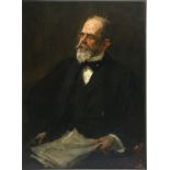 Hugo Vogel (1855-1934) Portrait eines älteren Herren 1908, portrait of an elderly gentleman,