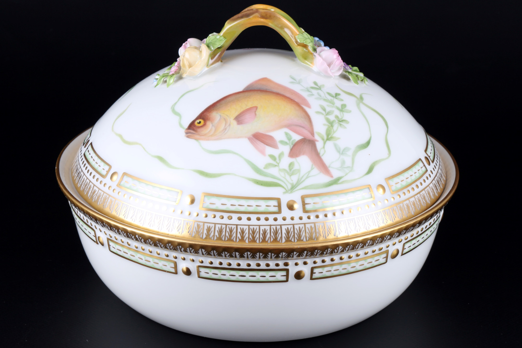 Royal Copenhagen Flora Danica Fish lidded tureen 3568 1st choice, Deckelterrine, - Image 2 of 4