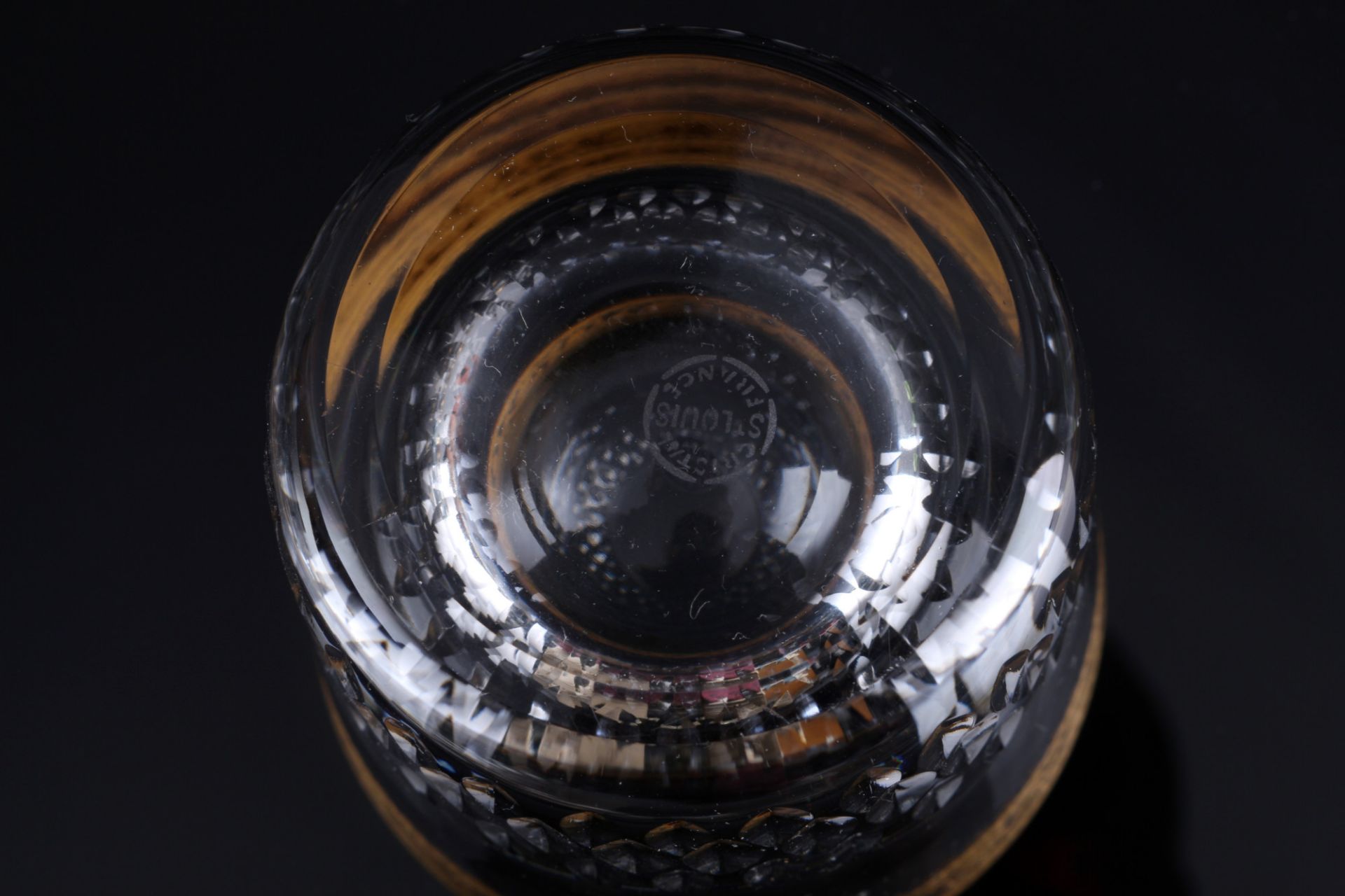 St. Louis Thistle Gold 6 Tumbler Whiskeybecher, old-fashioned whiskey glasses, - Bild 3 aus 3