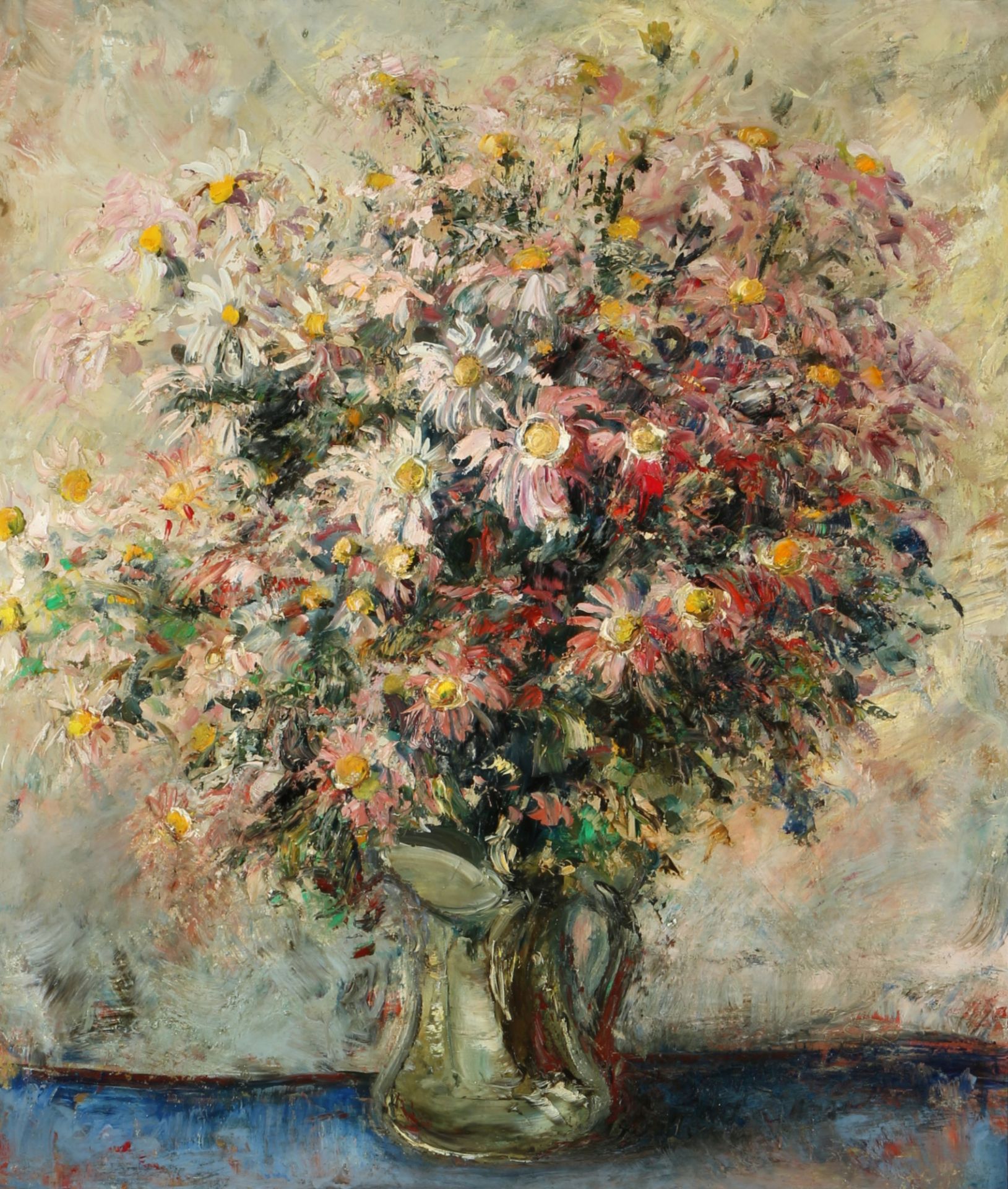 Vladimir Pleiner (1891-1952) zugeschrieben, Chrysanthemen Blumenstillleben, floral still life,