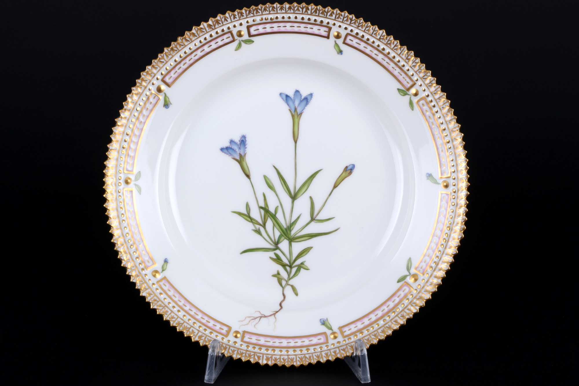 Royal Copenhagen Flora Danica coffee cup with dessert plate 3597/3573 1st choice, Kaffeegedeck, - Image 3 of 5