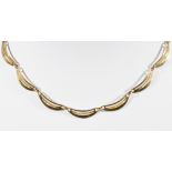 585 Gold Halskette / Plättchenkette, 14K gold necklace,