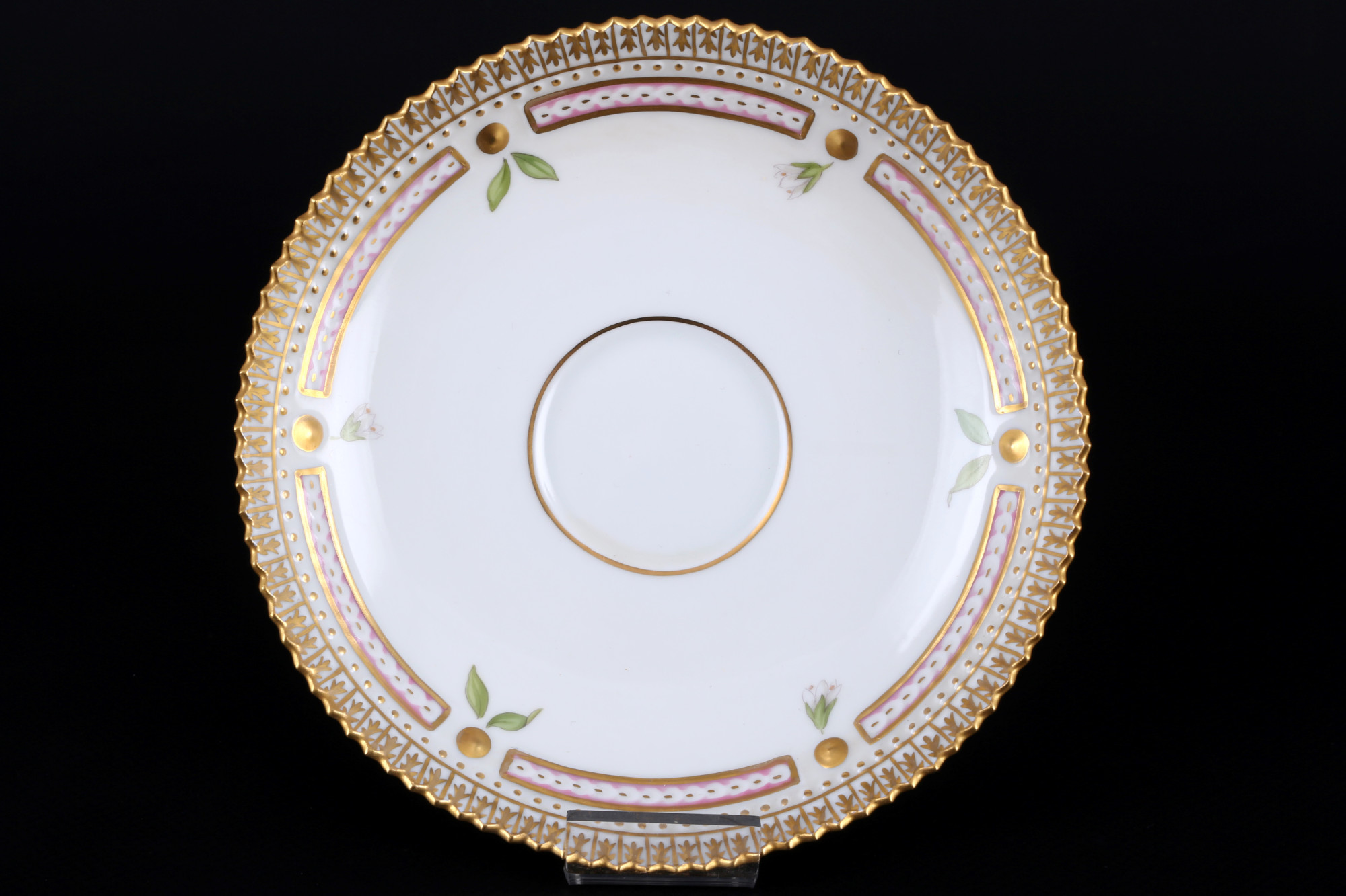 Royal Copenhagen Flora Danica coffee cup with dessert plate 3597/3573 1st choice, Kaffeegedeck, - Image 4 of 5