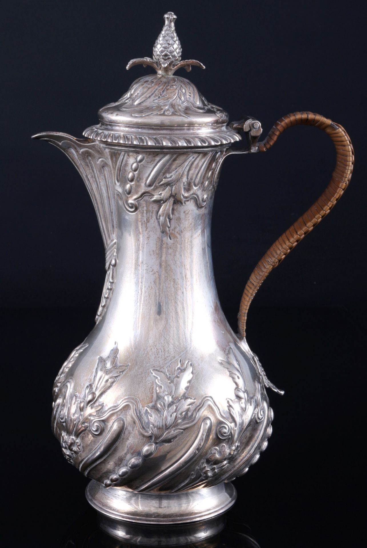 England 925 Silber Kaffeekanne 18. Jahrhundert, sterling silver coffee pot 18th cenutry,