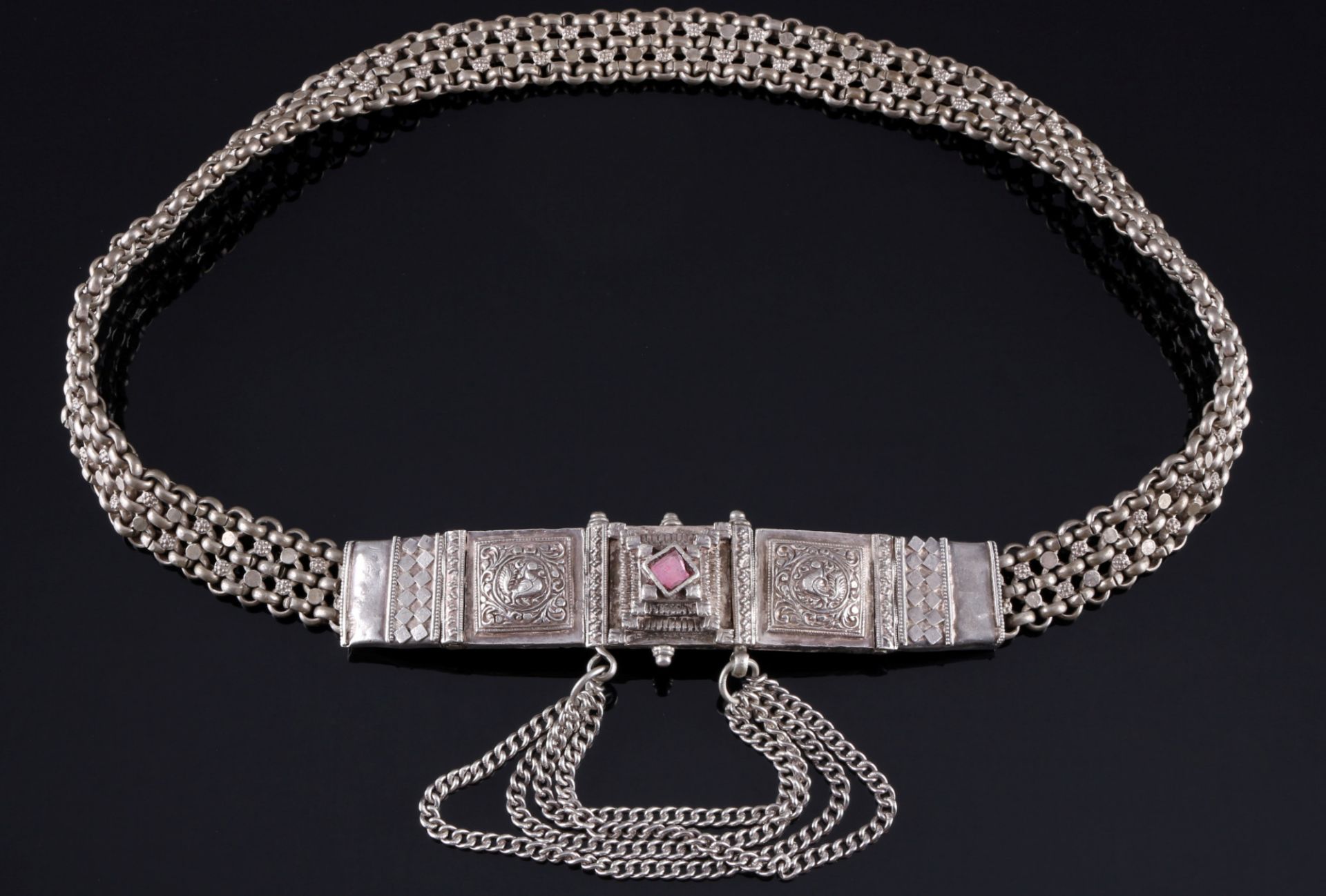 Silver bridal waistbelt, North Africa / Berber, Silber Brautgürtel,