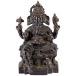 Große Bronze Ganesha Hinduismus, bronze hinduism god Ganesha,