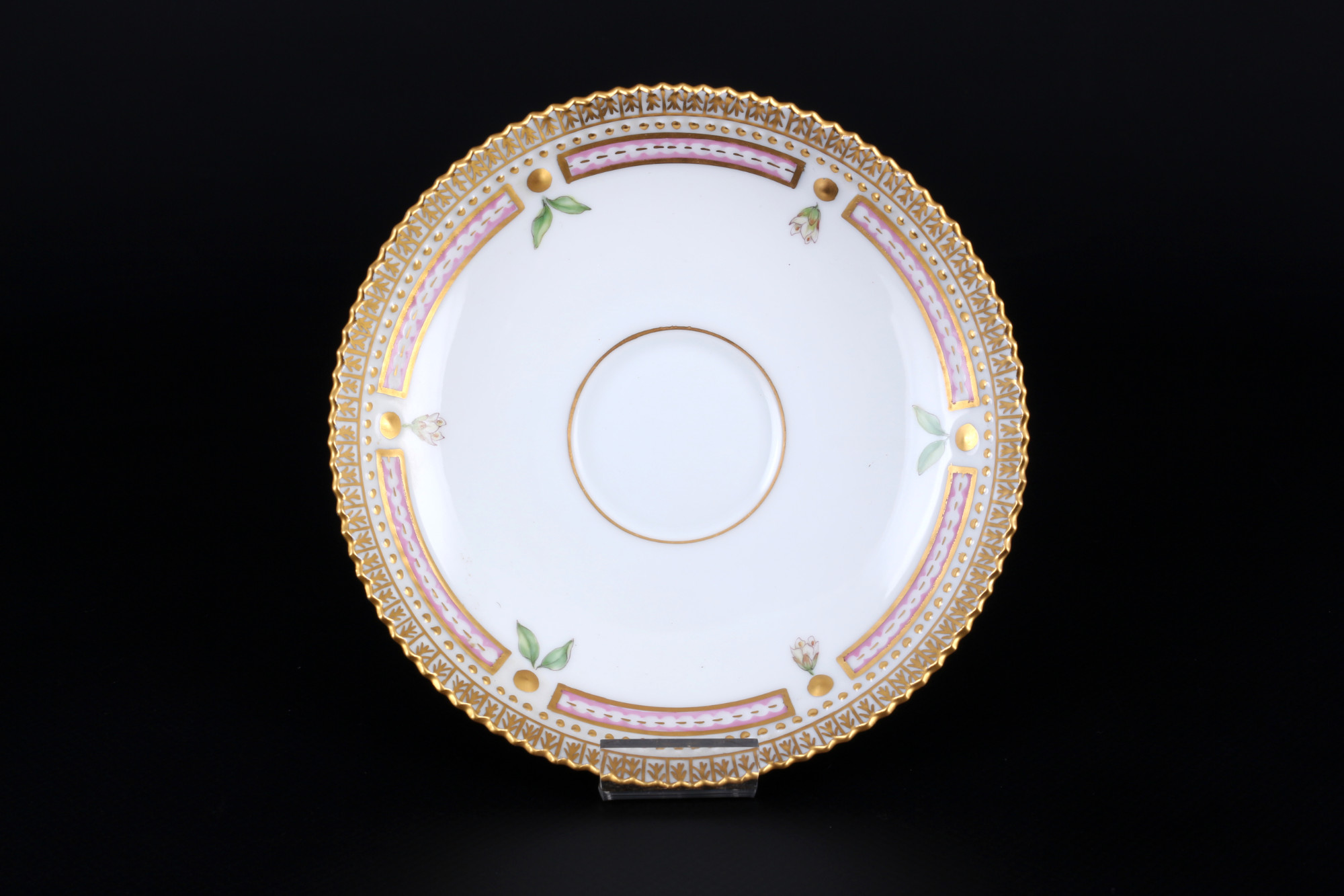 Royal Copenhagen Flora Danica coffee cup with dessert plate 3597/3573 1st choice, Kaffeegedeck, - Image 4 of 5