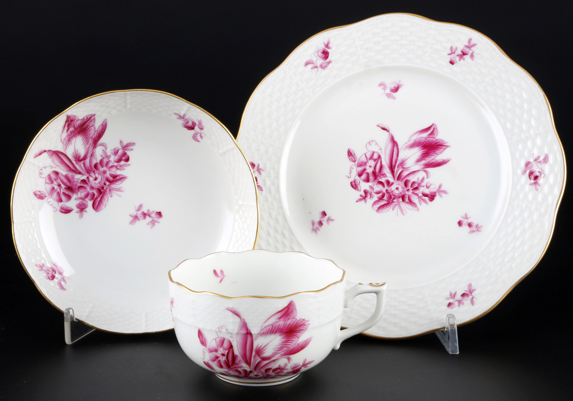 Herend Bouquet de Tulipe tea service for 6 persons, Teeservice für 6 Personen, - Image 2 of 5