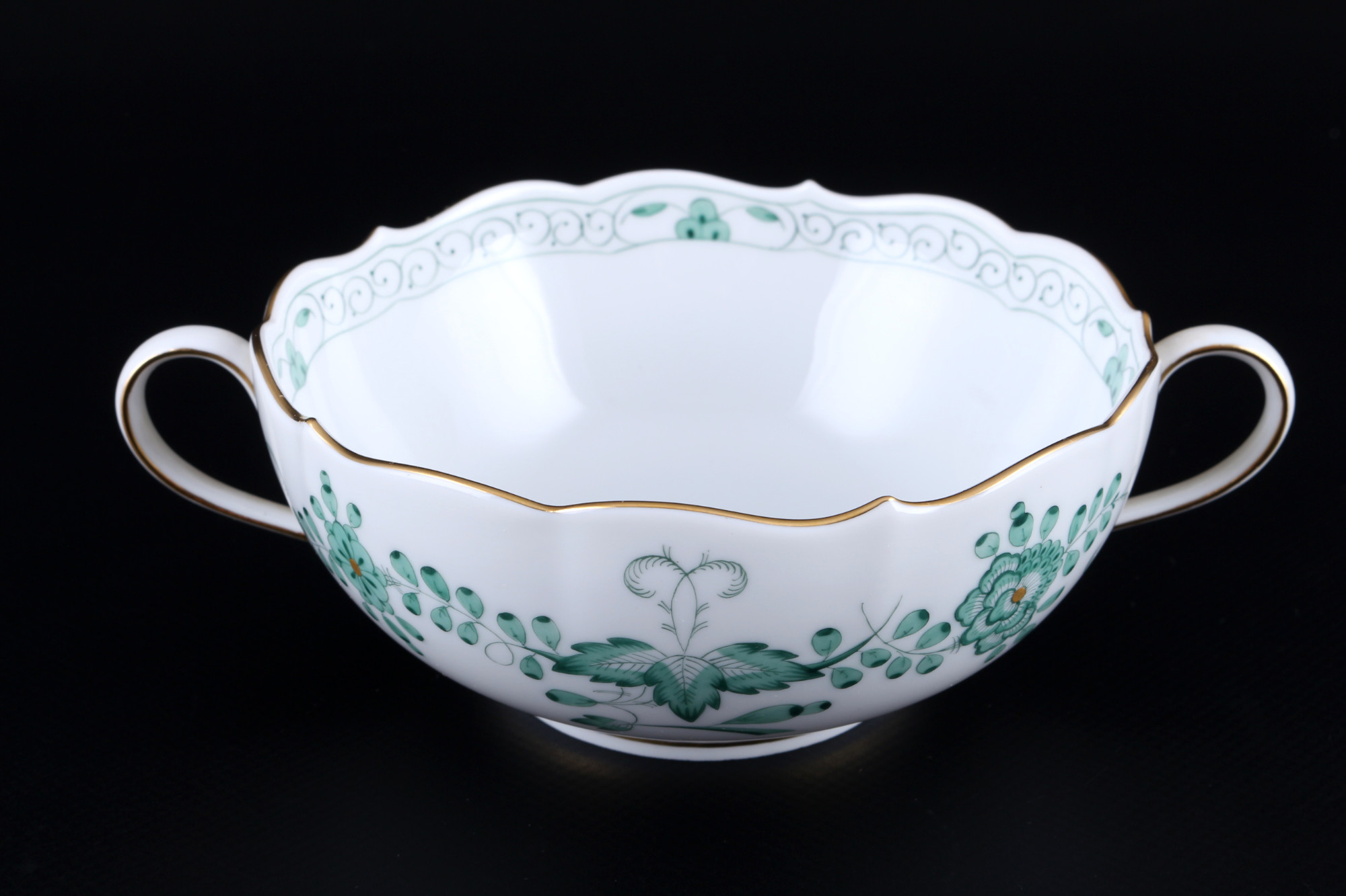 Meissen Indian Green dinner service for 8 persons 1st choice, Speiseservice für 8 Personen 1. Wahl, - Image 5 of 6