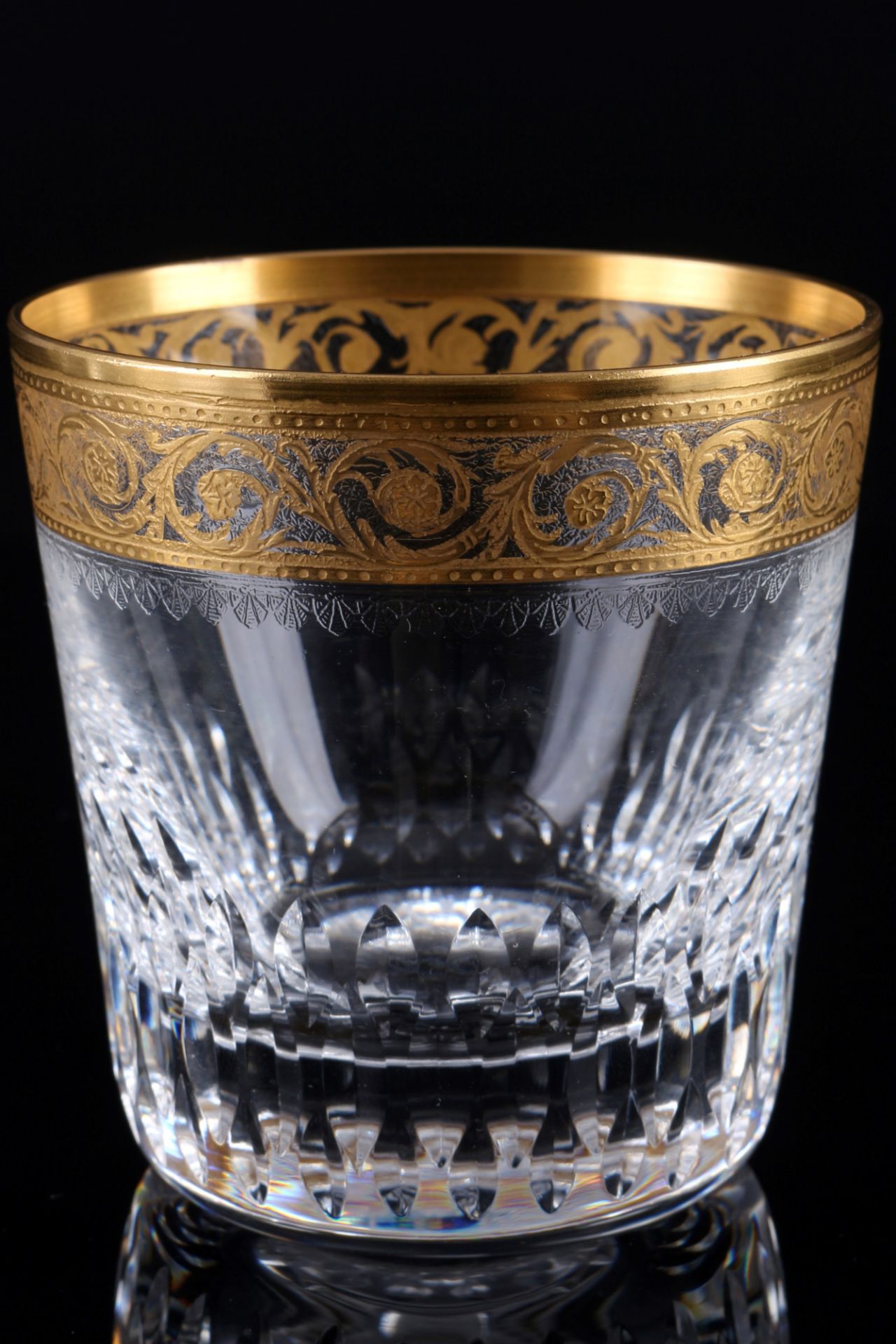 St. Louis Thistle Gold 6 Tumbler Whiskeybecher, old-fashioned whiskey glasses, - Bild 2 aus 3