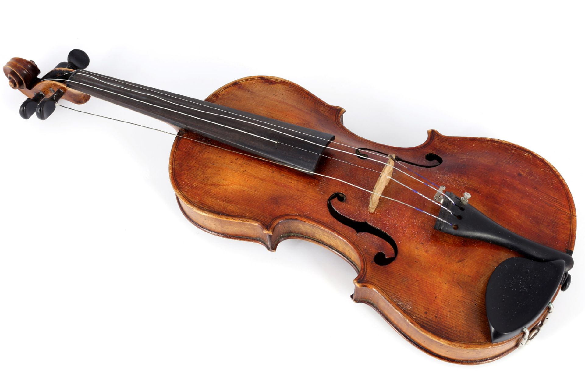 Violine 4/4 mit Koffer und 2 Bögen, violin with case and 2 bows, - Bild 2 aus 6