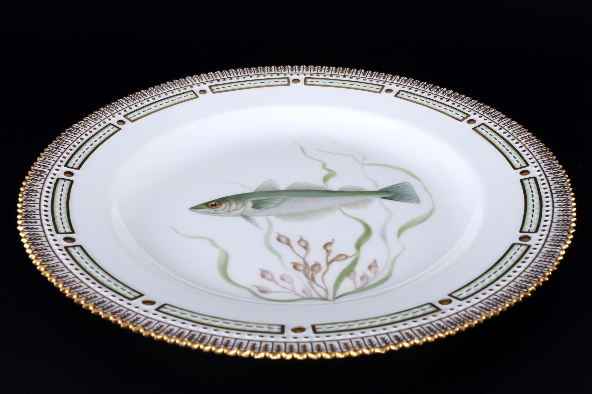 Royal Copenhagen Flora Danica Fish dinner plate 3549 1st choice, Speiseteller, - Image 2 of 3