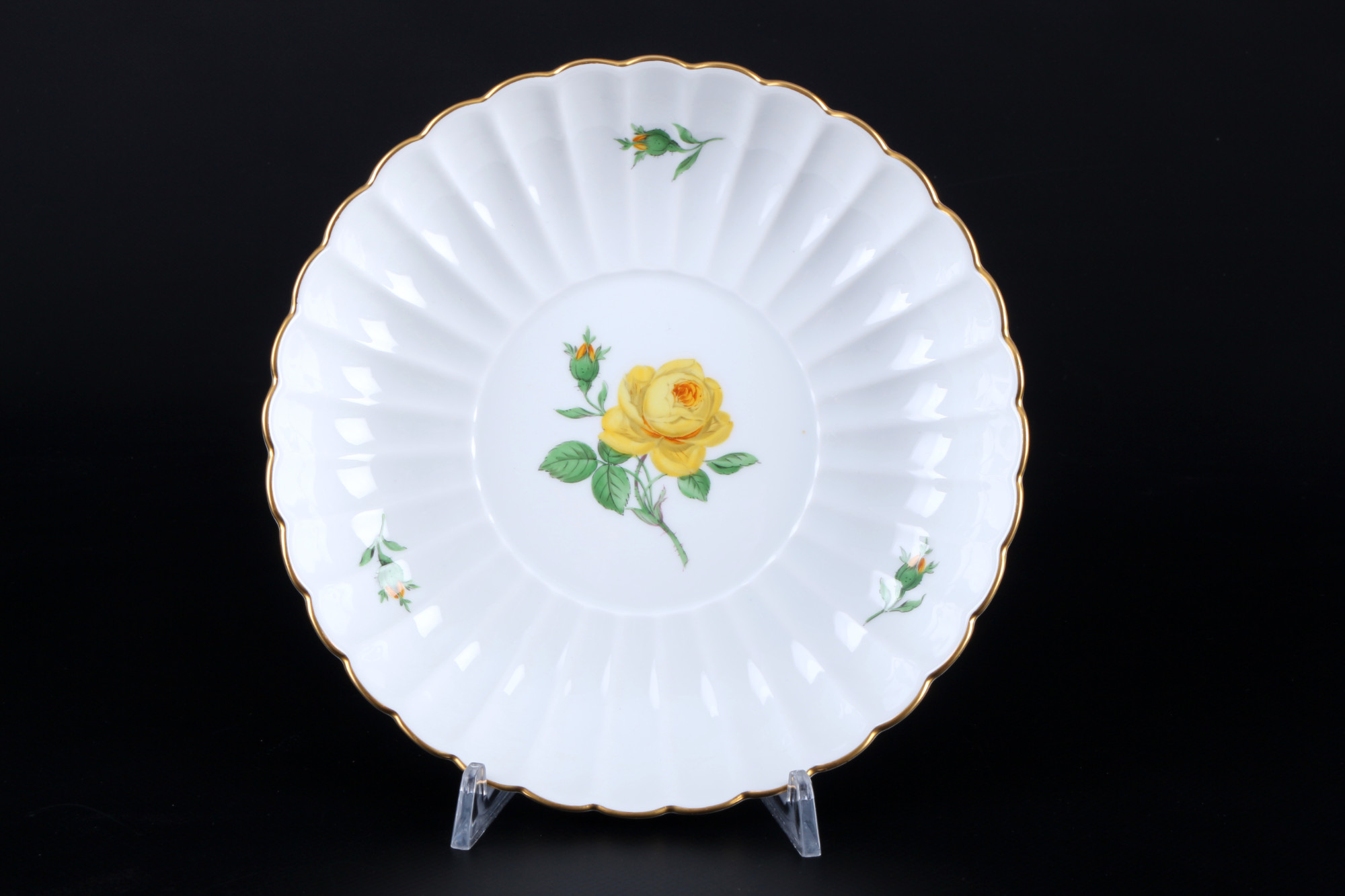 Meissen Yellow Rose mocha coffee service for 6 persons, Mokkaservice für 6 Personen, - Image 7 of 9