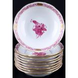 Herend Apponyi Purpur 9 Schalen, bowls,