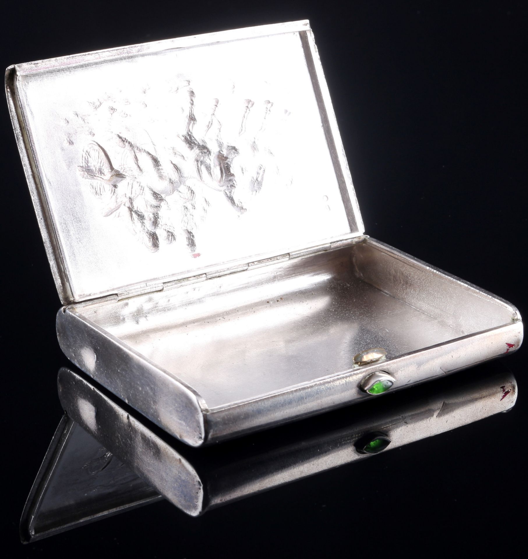 Russia 84 Zolotniki silver tabacco box, 1908-1926, Russland Silber Tabakdose, - Image 3 of 4